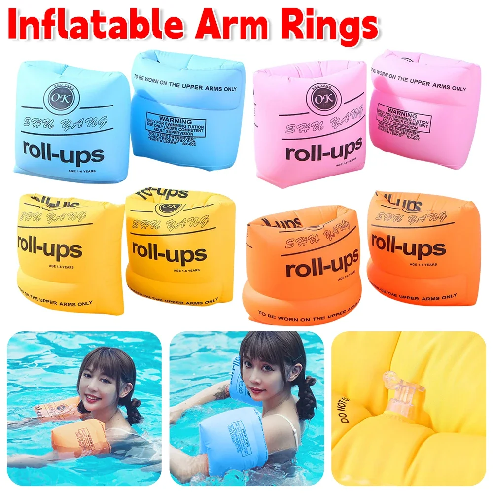 Inflatable Swimming Arm Rings Arm Float Inflatable Pool Floating Circle Sleeves Rings Pool Buoys Armbands Swimming swimming arm rings inflatable swim buoy