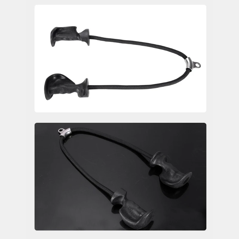 Fitness Pulley System Double Head Rope Pull Down Handle Biceps Triceps Back Training for Home Gym Workout Strength Training