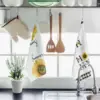 4-pack sunflower napkins, 40 * 60cm flat and stain resistant, suitable for dining and kitchen use 5