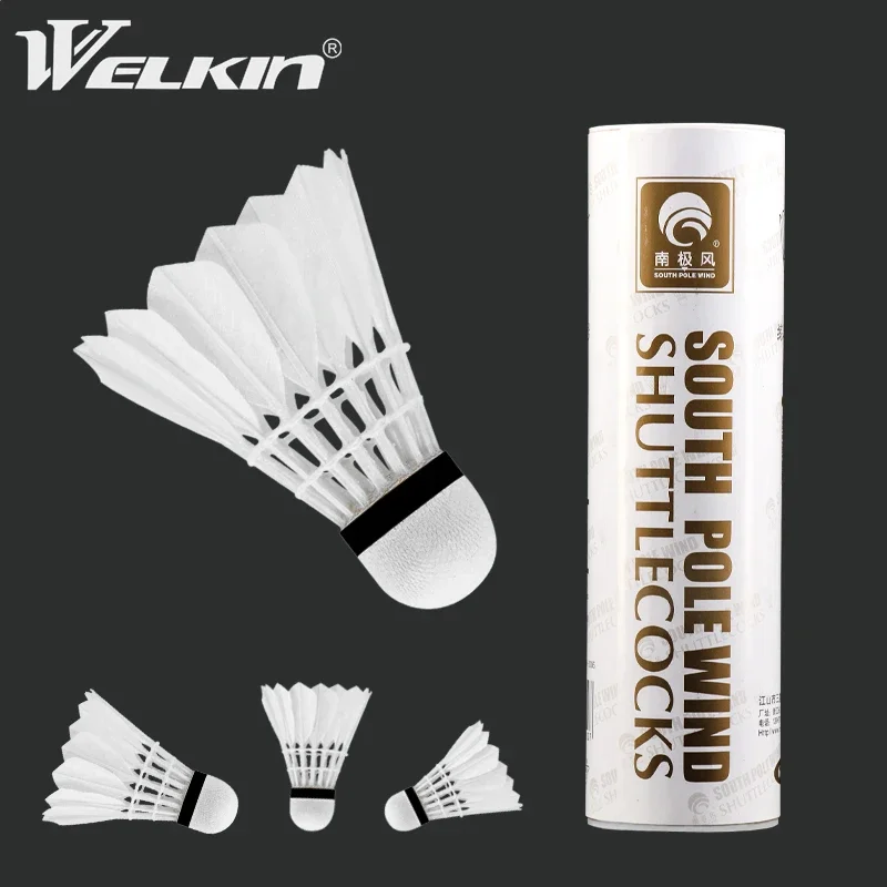 

3 шт. воланы для бадминтона из белого гусиного доски перо стабильность полета долговечные Воланы шарик перо Волан в помещении