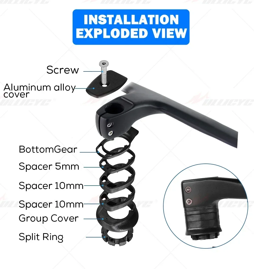 Rennrad aus Vollcarbon mit Syncros-Logo, integriertem Lenker-Cockpit, interner Kabelführung mit Abstandshaltern für 360 mm bis 380 mm – Detail 13