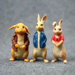 Cartoon small rabbit ornaments pastoral bunny decoration exquisite tabletop model