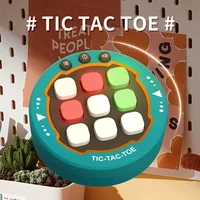 Electronic Mini Tic Tac Toe Game Console Kids Educational Interactive Toys Handheld Strategy Thinking Machine with Sound Light 1