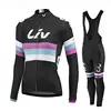 LIV 2023 Women Autumn Cycling Jersey Set Long Sleeve Breathable Clothing MTB Maillot Ropa Ciclismo Bicycle Outdoor Sportswear 1