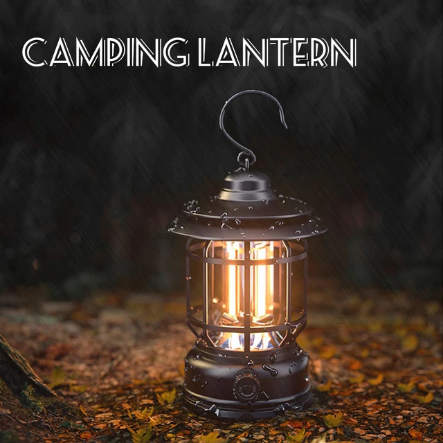 Lanterne de Camping LED rétro Lanterne Vintage LED ABS,Éclairage