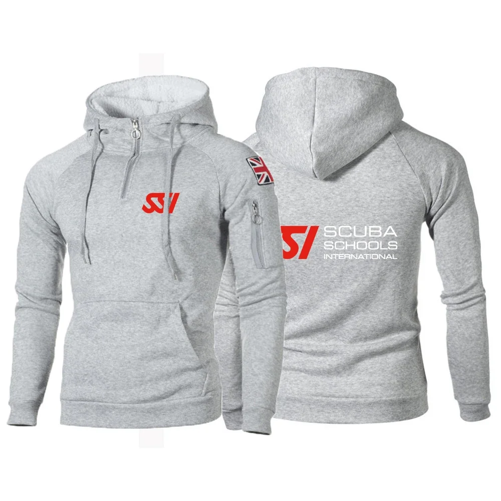 Description Picture 6 of itemScuba Diving Dive SSI 2024 New Men's Spring Autumn Fitness Hoodies Cotton Long Sleeves High Quality All-Match Sweatshirts Coats