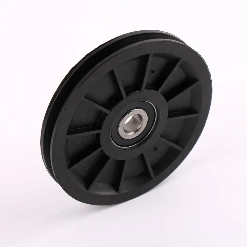 Elevator wire rope wheel Applicable to 3mm diameter steel wire rope crossing guide wheel nylon hanging 6200 bearing 1pcs
