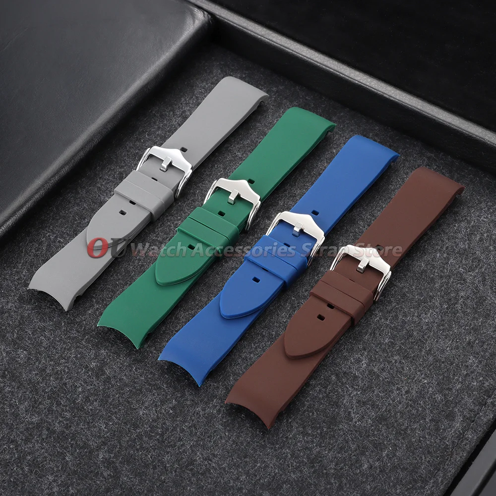 Premium Soft Curved End Silicone Watch Strap - Universal Fit
