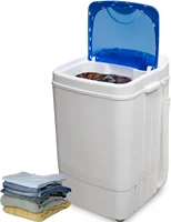 Home Portable Washing Machine for Apartments, Dorms, and Tiny Homes with 8.8 lb Capacity, 250W Power, Wash and Low Agitatio 1