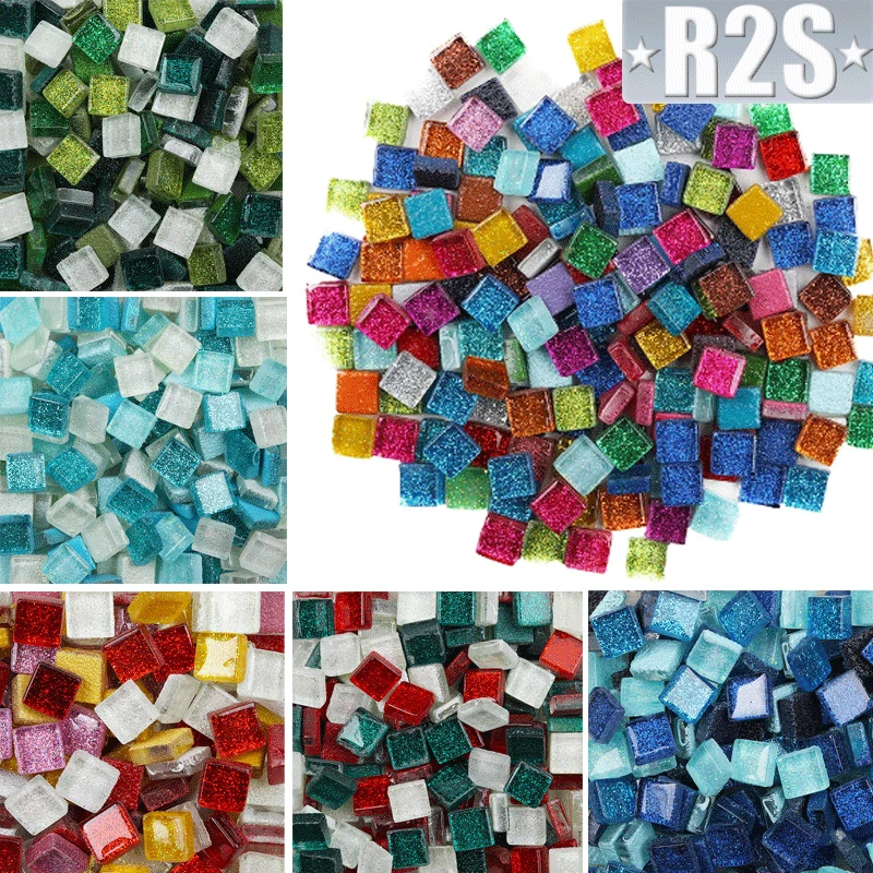 Glitter Glass Mosaic Stones 1