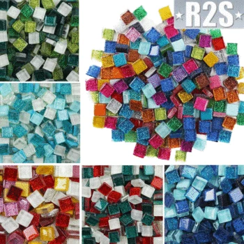 Glitter Glass Mosaic Stones 1