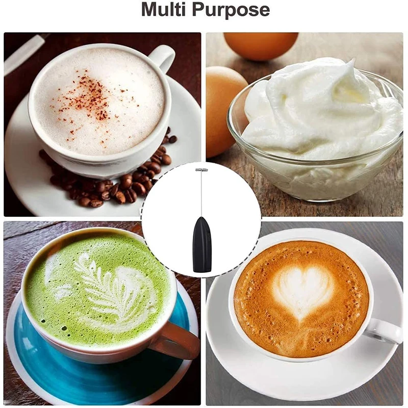 Electric Milk Frother Kitchen Drink Foamer Whisk Mixer Stirrer Coffee  Cappuccino Creamer Whisk Frothy Manual Blend Whisker Egg - AliExpress