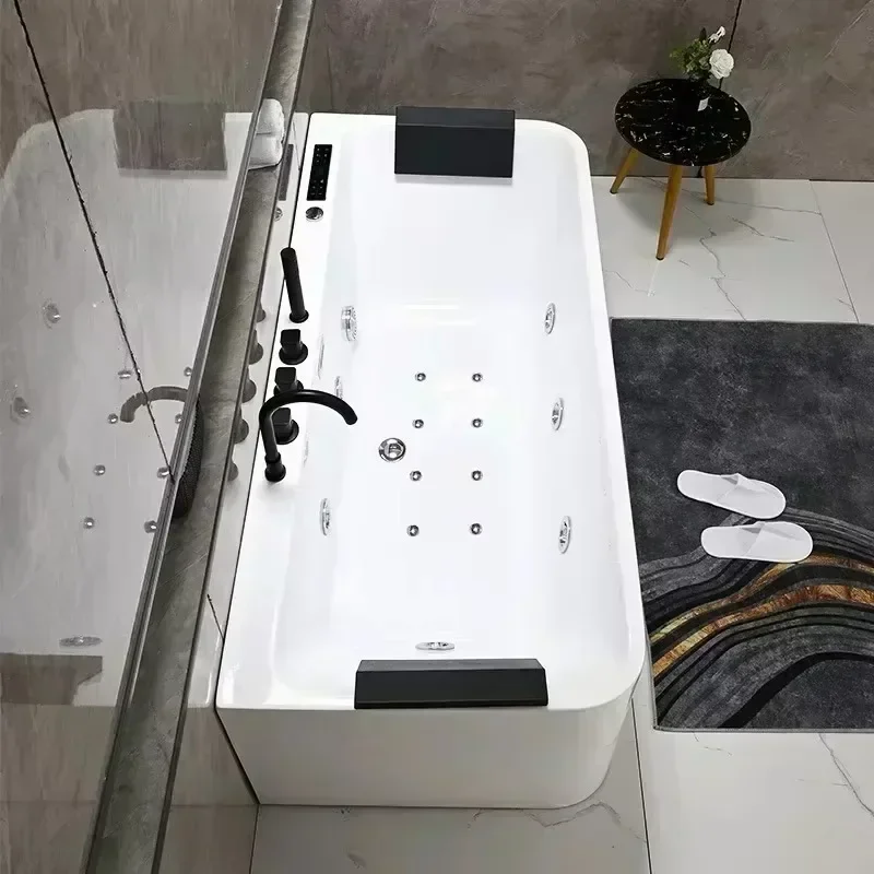 Freestanding Bathtubs Intelligent Constant Temperature Heating Whirlpool Massage Tubs