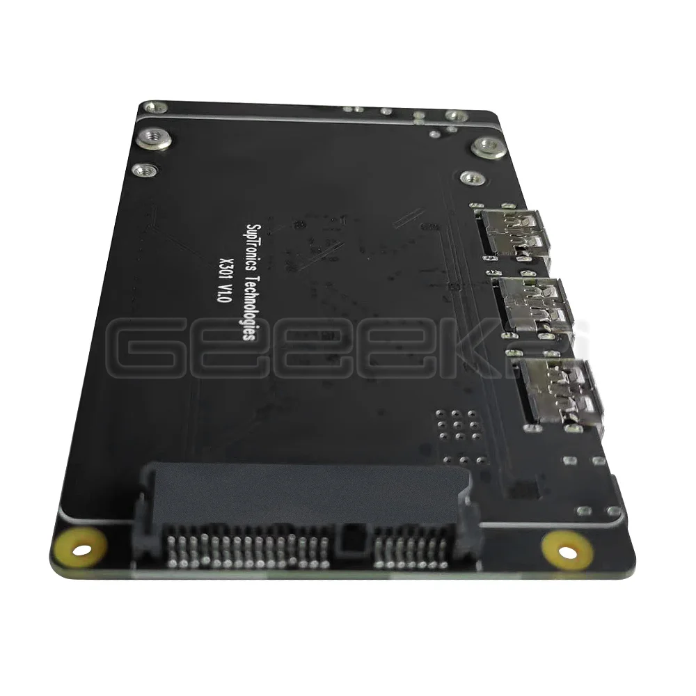 GeeekPi X301 2.5 ġ SATA HDD/SSD NAS 丮 Ȯ ,   ο USB , 2W/ W