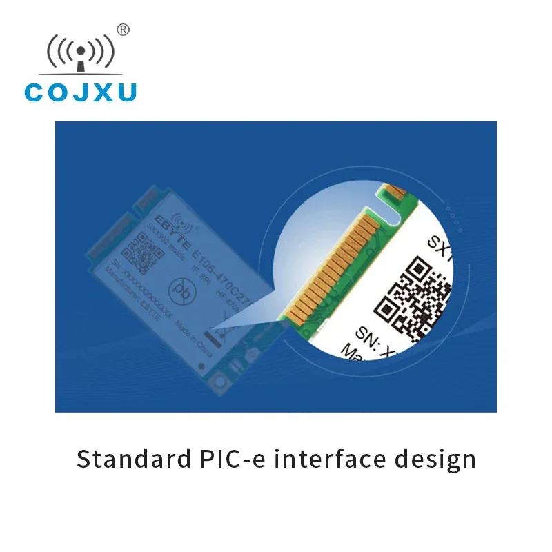 E106-470G27P2 장거리 SX1302 LoRaWAN 게이트웨이 모듈, 470 510MHz SPI 미니 PCI-e 27dBm