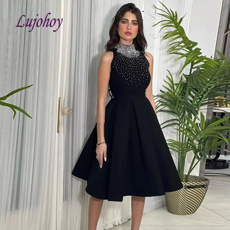 

Sexy Black Short Cocktail Dress Party Little Ladies Girl Women Prom Homecoming Graduation Semi Formal Gown
