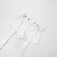 Bridget Pit Stripe Back Strap Buckle Short Set 6