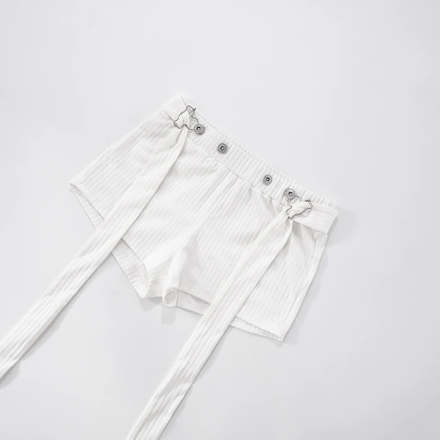 Bridget Pit Stripe Back Strap Buckle Short Set 6