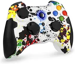 EasySMX 2.4G Wireless Controller for PS3, PC Gamepads with Vibration Fire Button Range up to 10m Support Windows PC, PS3,