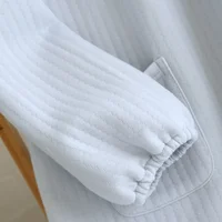 Autumn and Winter New Women's Long Skirt Thickened Thermal Nightdress 100% Cotton Cotton Clip Long Sleeve Home Dress sleepwear - Image 5