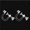 Transparent Resins Screw Ear Clips Earrings Findings Resins Plastic Earring Clips Base Connectors DIY Jewelry Accessories 1