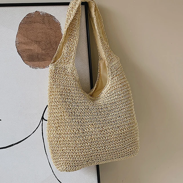 Nine Tailor Straw-ish Shoulder Bag Women Large Capacity Shoulder 