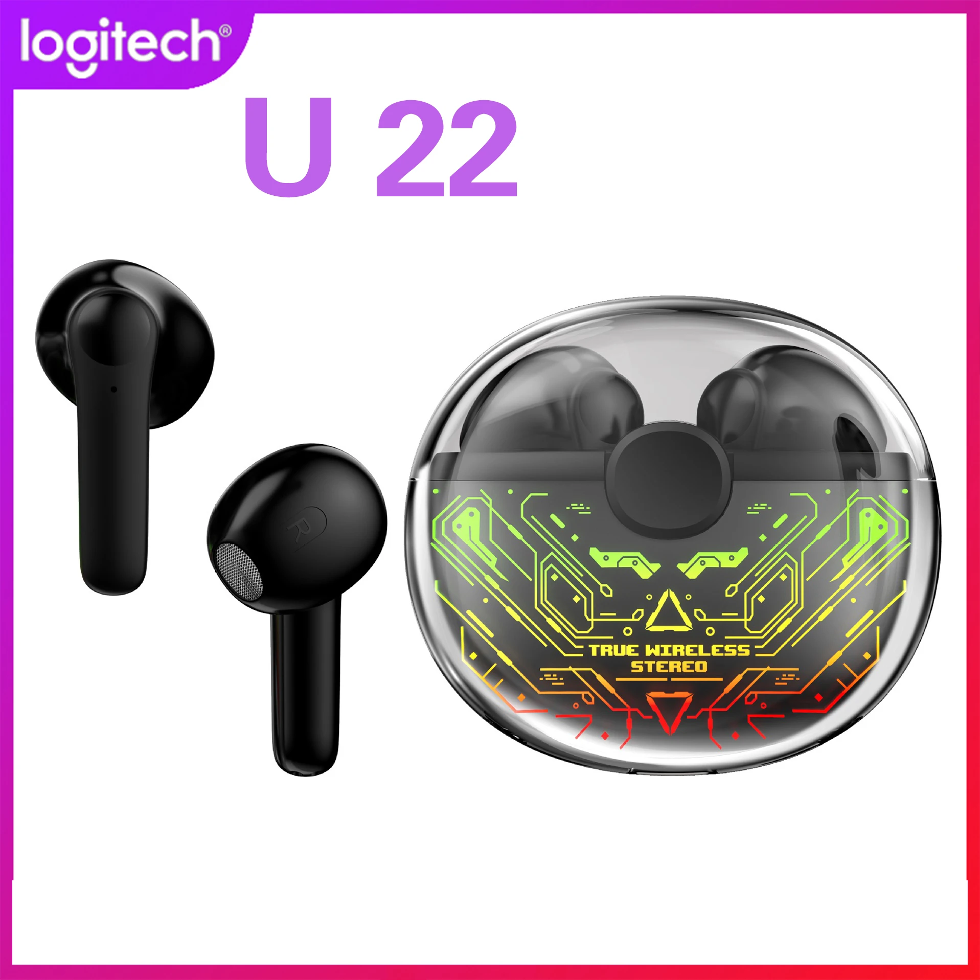 Хит продаж 2022 года Bluetooth-гарнитура Logitech U22 беспроводные наушники с микрофоном
