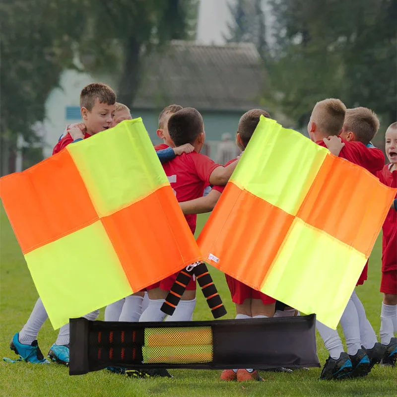Soccer Referee Set Flag Whistle Red Card Yellow Card Pick Edge Kit Sport Training Tools