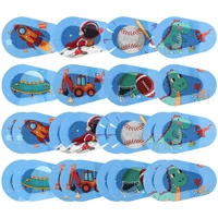 24 Pcs Blindfold Kids Glasses Patches Eye for Single Mask Lazy Non-woven Fabric Amblyopia Eyeglasses Child Blinder 1