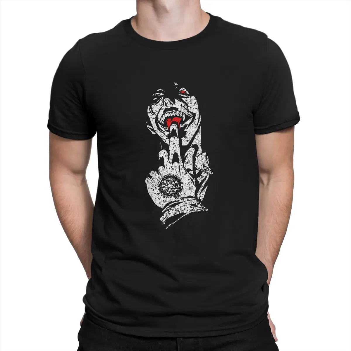 

Hellsing Manga Man TShirt Alucard Distinctive T Shirt Original Streetwear New Trend