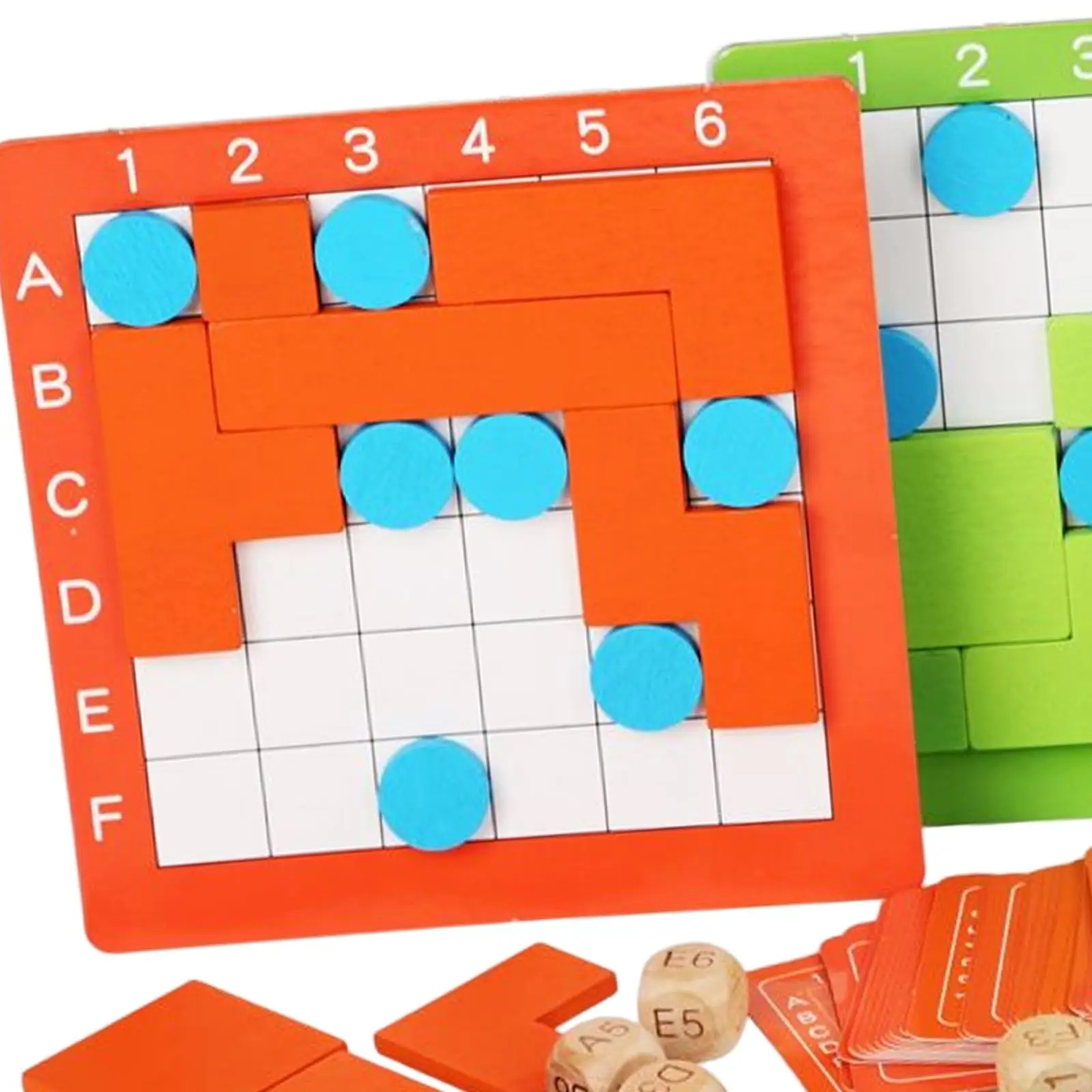 Wooden Blocks Puzzle Intellectual Development Logical Thinking Block