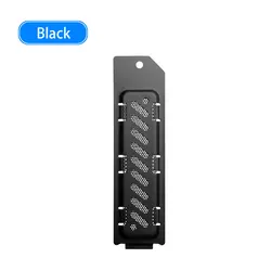Aluminum SSD Heatsink Dust Cover for Enhanced Heat Dissipation (Black)