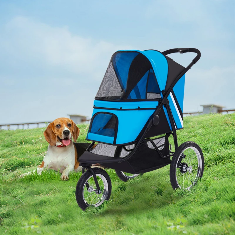 

Wholesale pet trolley carrier with wheels Pet Strollers Used Pet Stroller Large Dog Cat Pram