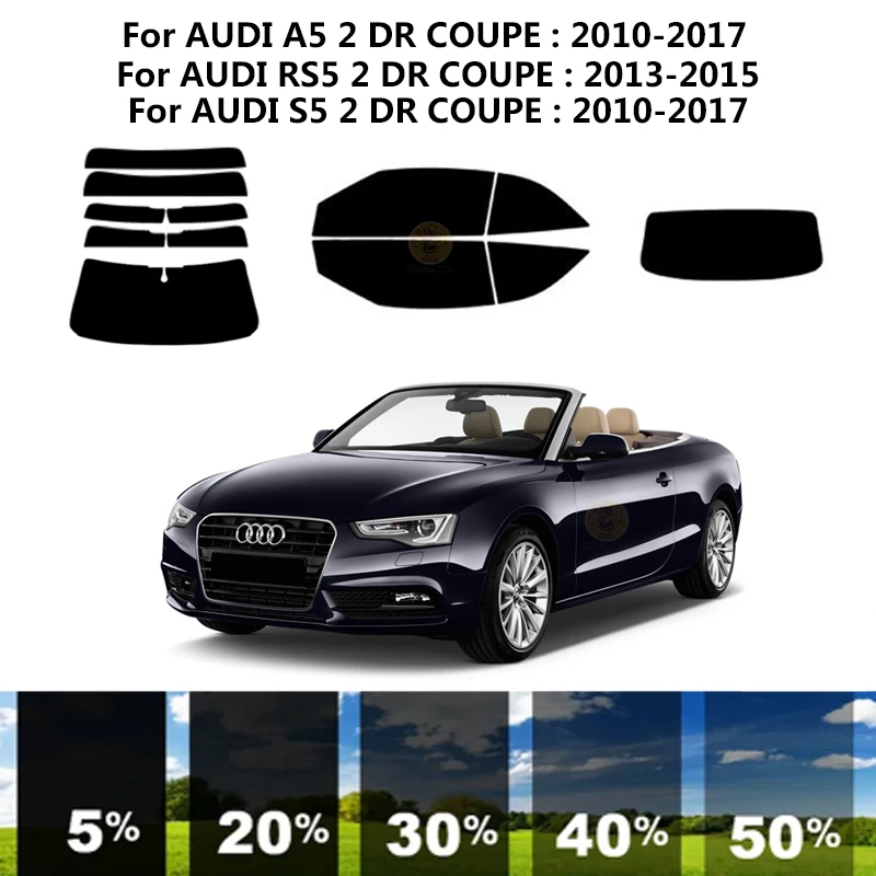 

Precut nanoceramics car UV Window Tint Kit Automotive Window Film For AUDI A5 2 DR CONVERTIBLE 2010-2017