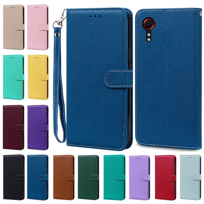 

For Samsung XCover 5 Case XCover 5 SM-G525F Cover Luxury Leather Flip Phone Case for Samsung Galaxy XCover 5 Wallet Fundas Bags