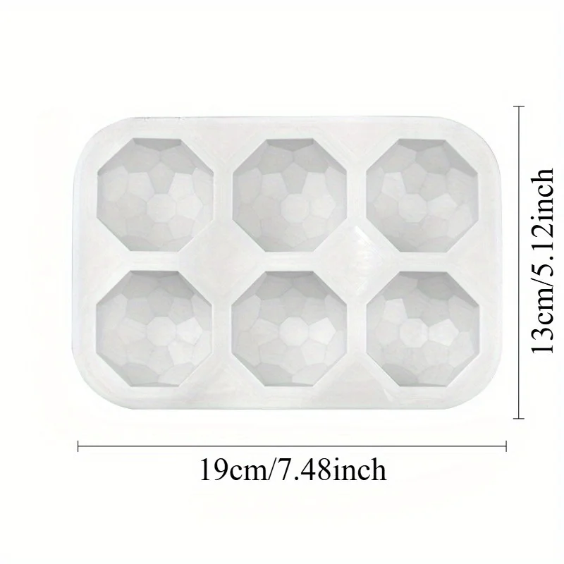 1pc 3D Gemstone Design Chocolate Silicone Mold DIY Mousse Moulds Handmade