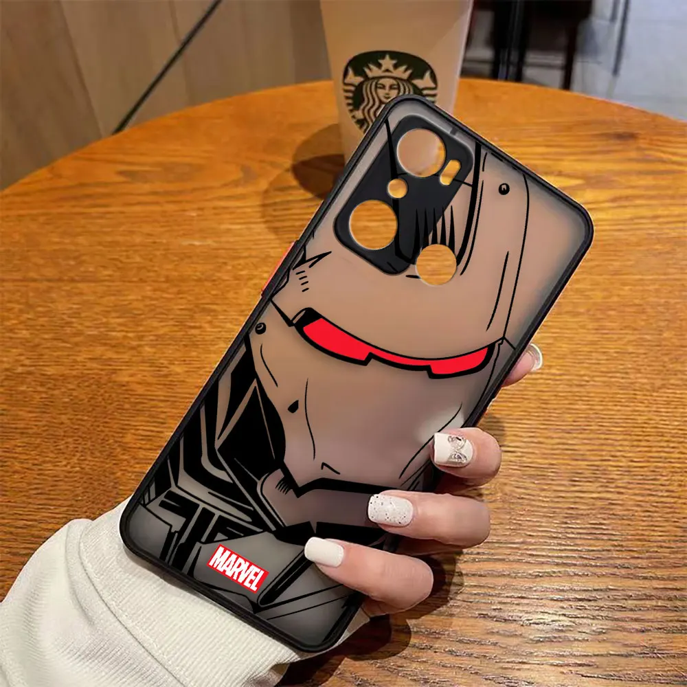 thumbnail image 1 of Funda mate para infinix HOT 20I 12 12I 11 11S 10 10I 10S PLAY 9 8 Pro POVA 3 CAMON 15 17P Funda Shell Marvel Lron Man Comics, 1 of 5