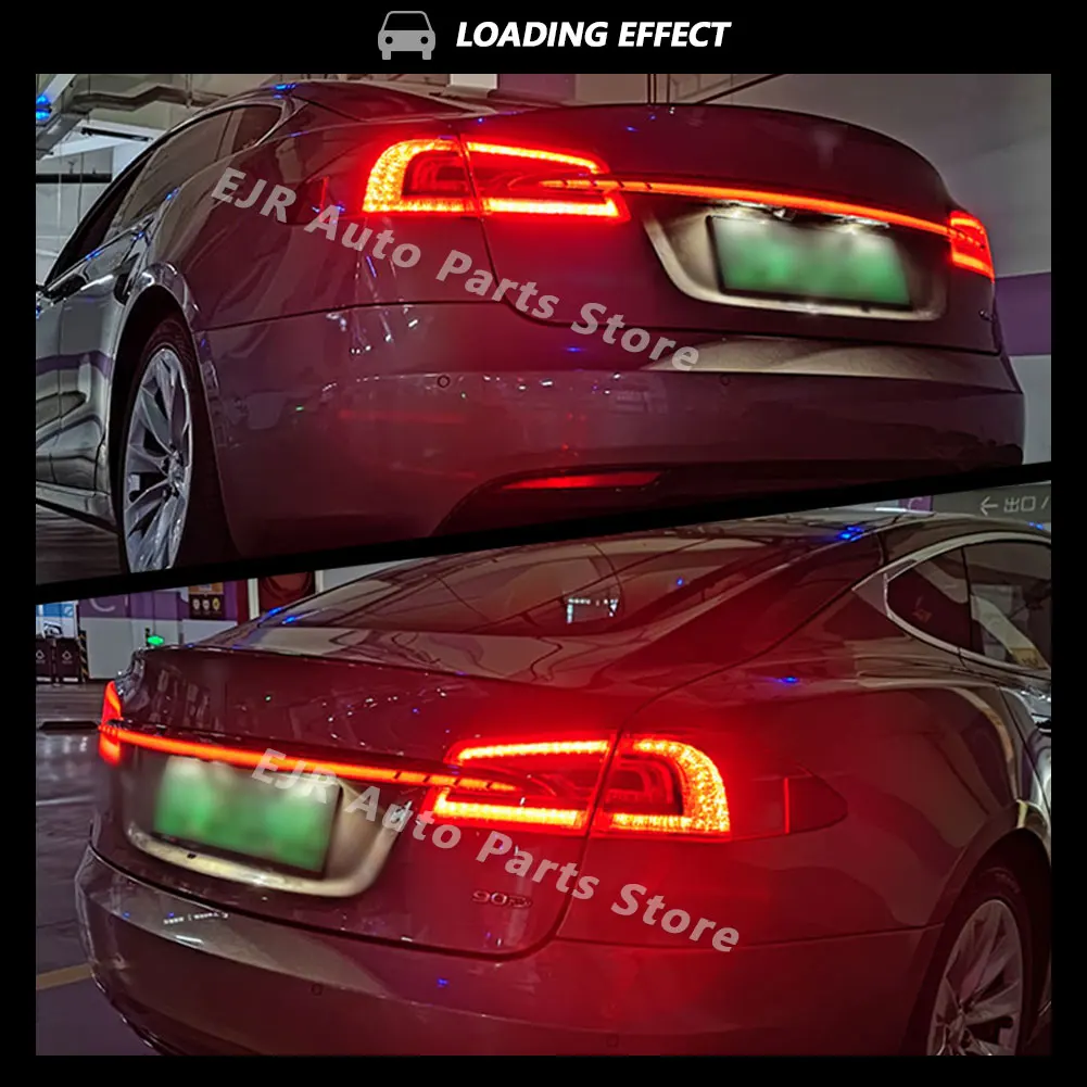 テスラモデルs用テールライト,LEDテールライトアセンブリ,リア