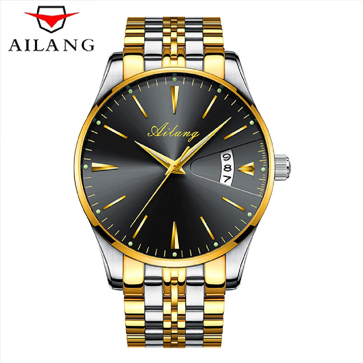

AILANG 2023 Fashion New Men's Luxury Gold Pointer Watch Top Brand Simple Men Ultrathin Waterproof Luminous Mechanical Watches