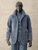 Men's Sashiko Suit Jacket Indigo Blue Vintage Workwear 2