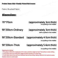 Dormitory 3-6cm Thickened Foldable Mattress Topper  Breathable Soft Mattress Pad Cover for Student Rental Apartments Single Bed 6