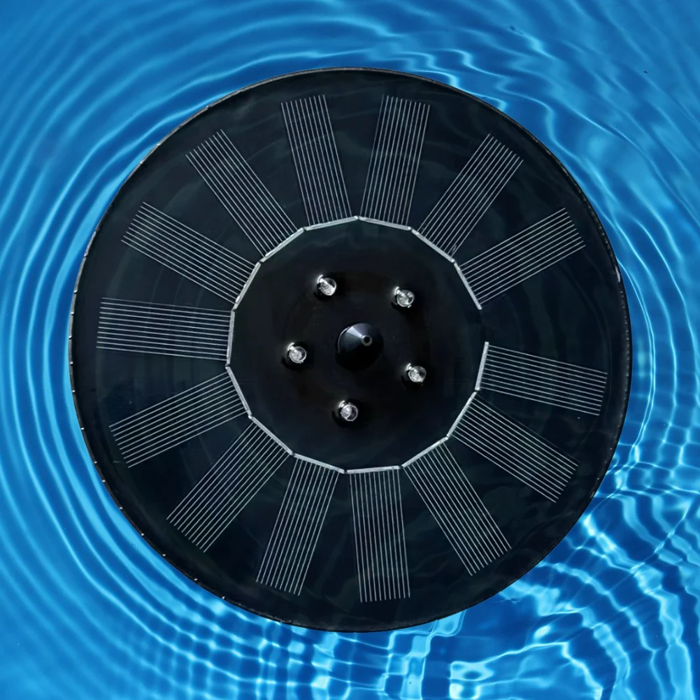 Solar Powered Floating Fountain Pump for Garden Pond Pool