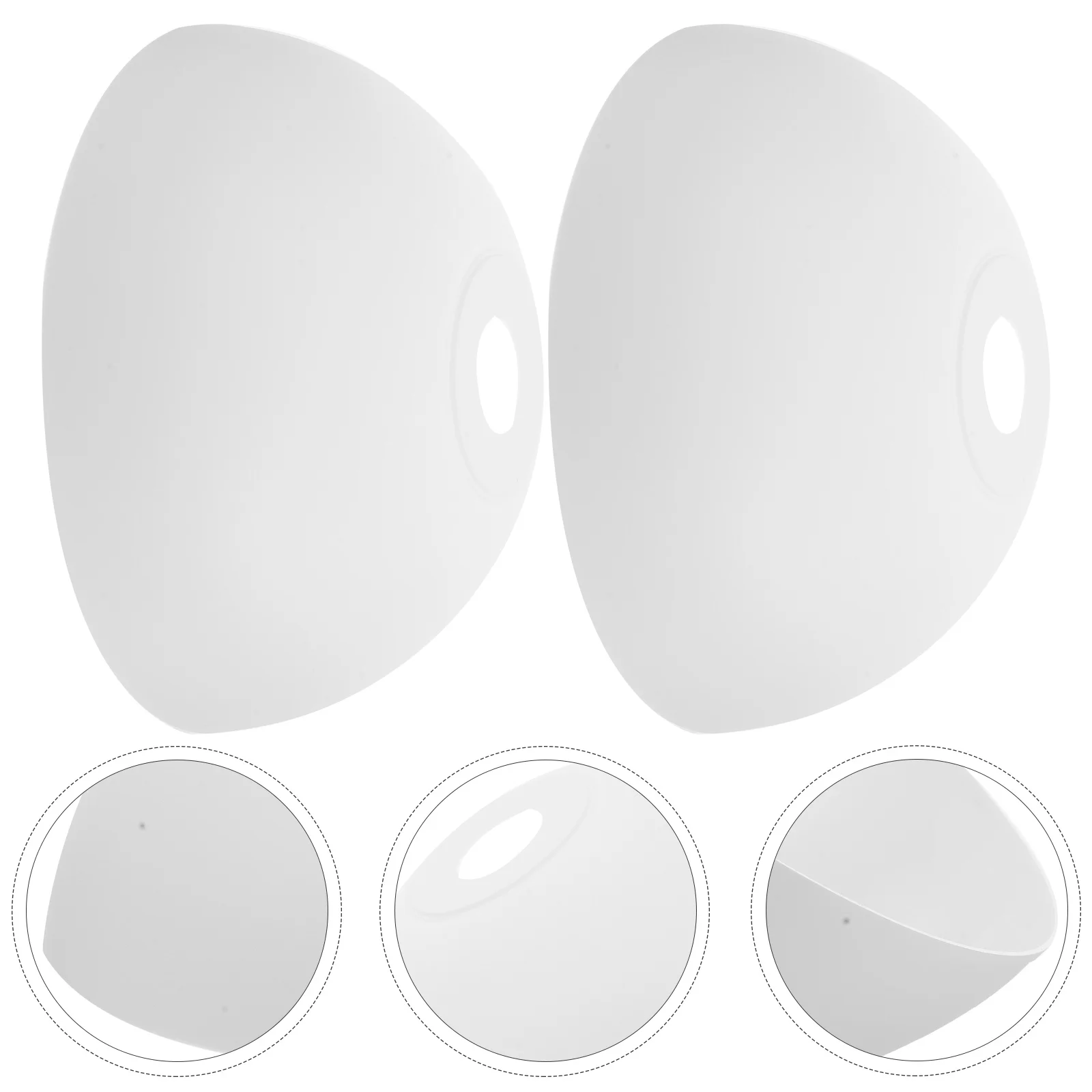 

Mushroom Lamp Shade 2Pcs Dome Shape Office Light Covers Medium Hole Size 1.65 Inch 42Mm Vintage Light Fixture Cover Camping Lamp