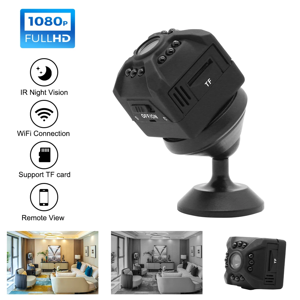 X5 1080P HD Mini Camera Infrared Night Vision Portable Mini Camcorders Built-in Wifi HD Wide-angle For Outdoor Action Camera