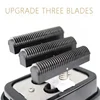 KULILANG R11(F) Professional Beard Trimmer for Men Reciprocating 3-Blade Shave System Hair Clippers Washable Electric Shaver 3