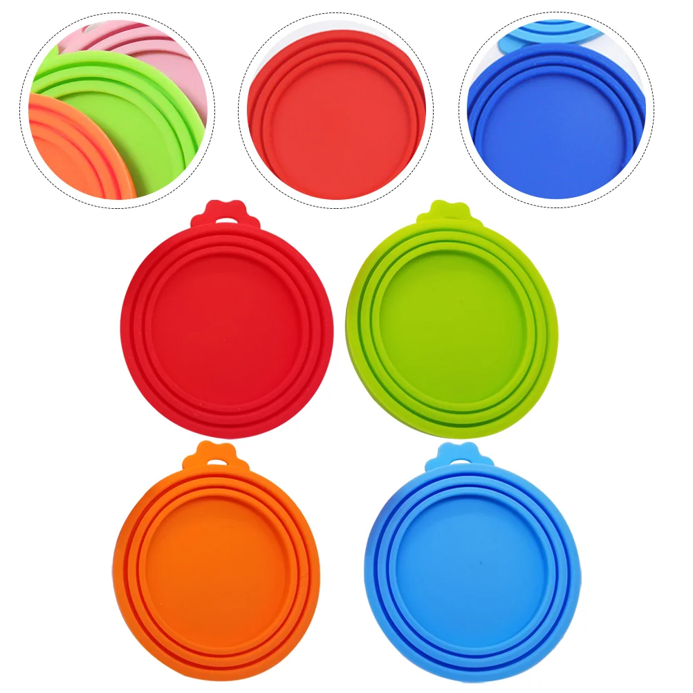 

Pet Food Can Fresh-keeping Covers Reusable multifunction Silicone Food Storage Keep Fresh Tin Lids universal Kitchen Supply