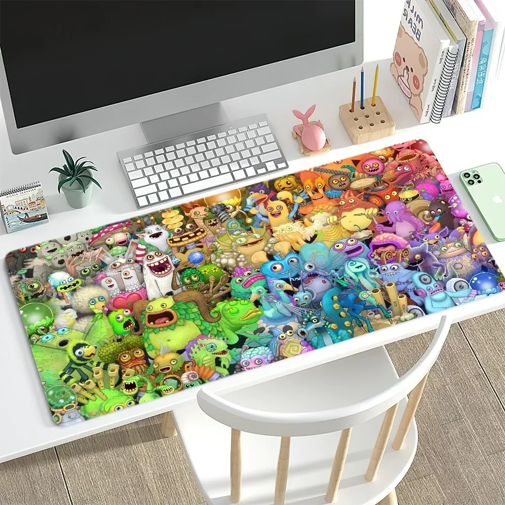 Game My Singing Monsters For PC Large MousePads Desk Gaming Mouse Pad Stitched Edges  Base Extended 6