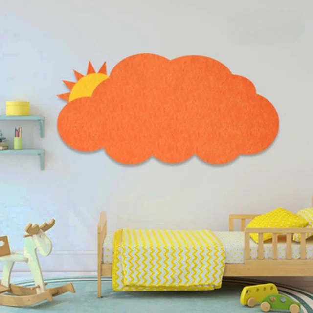 Cartoon Color Cloud 3D Wall Sticker