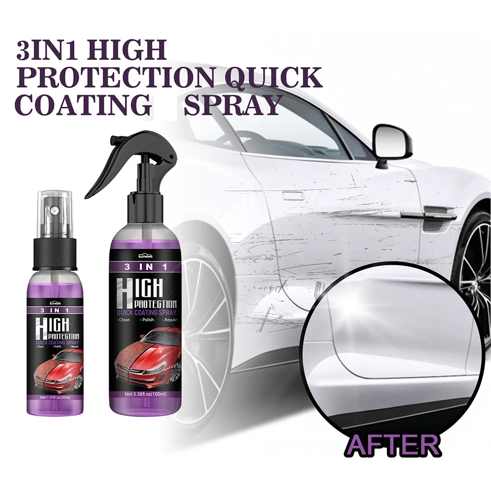 

30ml/100ml Car Ceramic Coating Spray Curing Agent Car Paint Polish Agent Wax Automotive Paint Scratch Repair Remover Tools