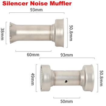 Universal Front Mid End Catalyst DB Killer For Motorcycle Exhaust Muffler Silencer Noise Sound Eliminator